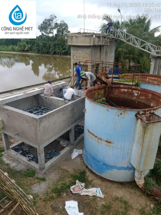 Lắp đặt hệ thống xử lý nước cho nhà máy nước Sơn Đông tỉnh Bến Tre