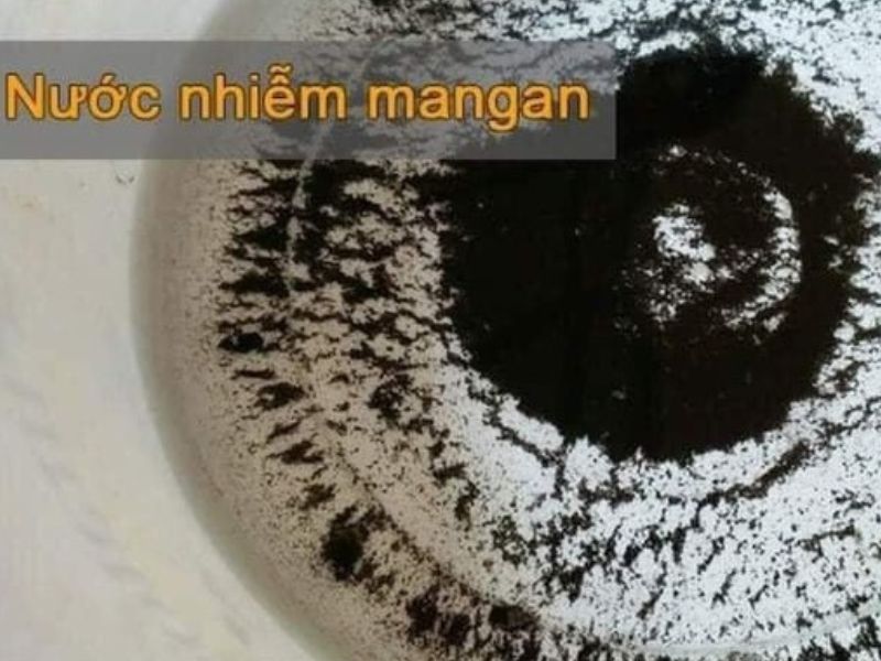 Hiện tượng nước giếng nhiễm Mangan